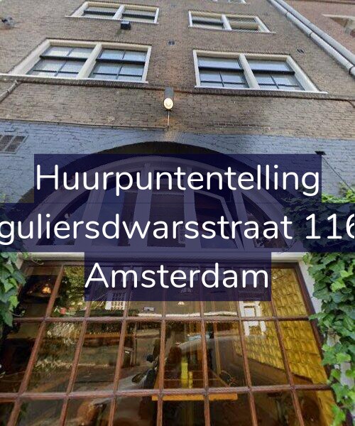 Foto gevel Huurpuntentelling voor Reguliersdwarsstraat 116-1, Amsterdam