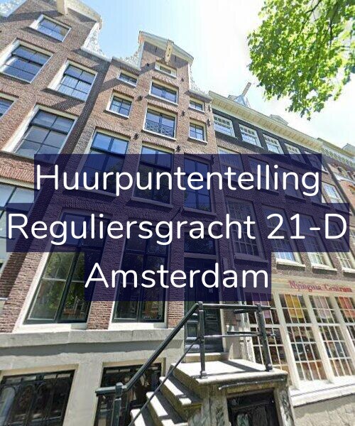 Foto gevel Huurpuntentelling voor Reguliersgracht 21-D, Amsterdam