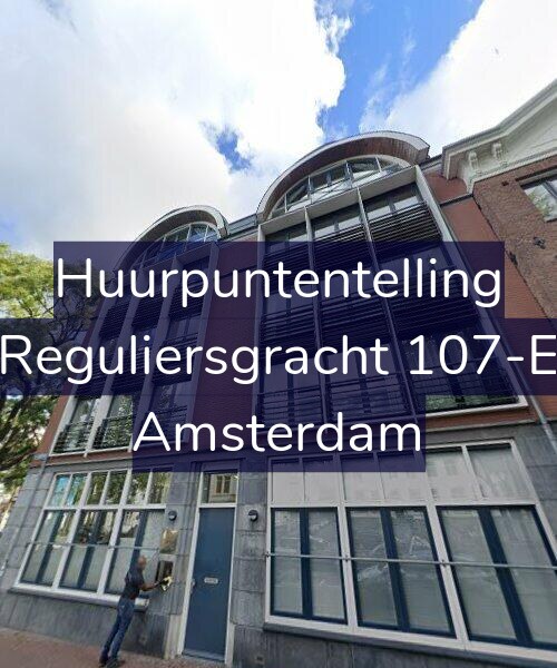 Foto gevel Huurpuntentelling voor Reguliersgracht 107-E, Amsterdam