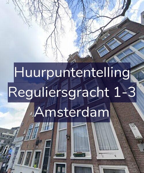 Foto gevel Huurpuntentelling voor Reguliersgracht 1-3, Amsterdam