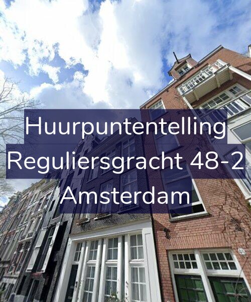 Foto gevel Huurpuntentelling voor Reguliersgracht 48-2, Amsterdam