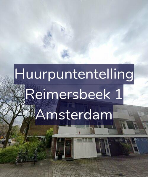 Foto gevel Huurpuntentelling voor Reimersbeek 1, Amsterdam