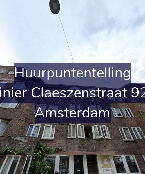 Foto gevel Huurpuntentelling voor Reinier Claeszenstraat 92-2, Amsterdam