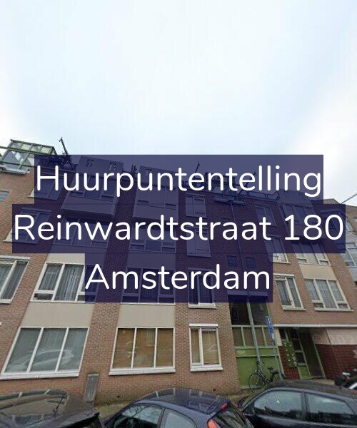 Foto gevel Huurpuntentelling voor Reinwardtstraat 180, Amsterdam