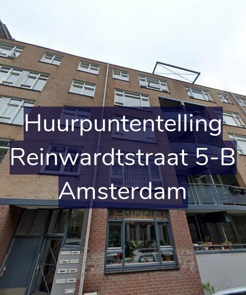 Foto gevel Huurpuntentelling voor Reinwardtstraat 5-B, Amsterdam