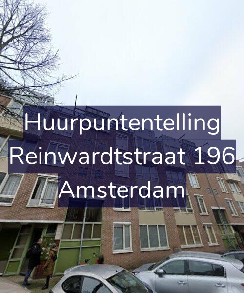 Foto gevel Huurpuntentelling voor Reinwardtstraat 196, Amsterdam