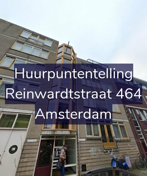 Foto gevel Huurpuntentelling voor Reinwardtstraat 464, Amsterdam