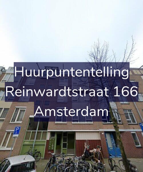 Foto gevel Huurpuntentelling voor Reinwardtstraat 166, Amsterdam