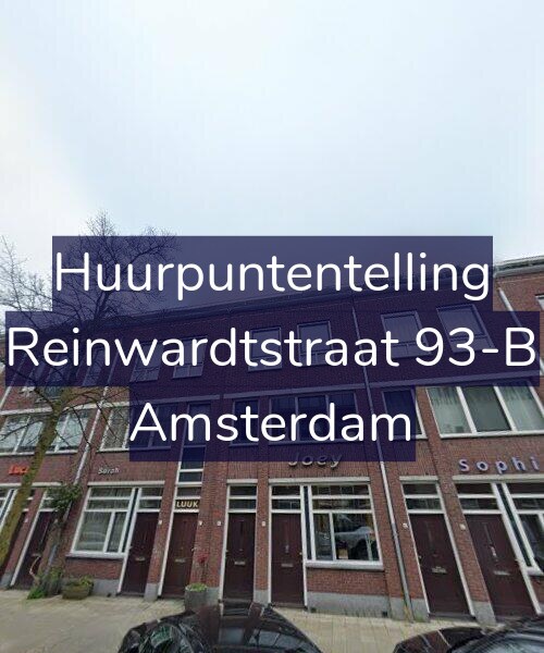 Foto gevel Huurpuntentelling voor Reinwardtstraat 93-B, Amsterdam