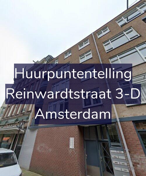 Foto gevel Huurpuntentelling voor Reinwardtstraat 3-D, Amsterdam