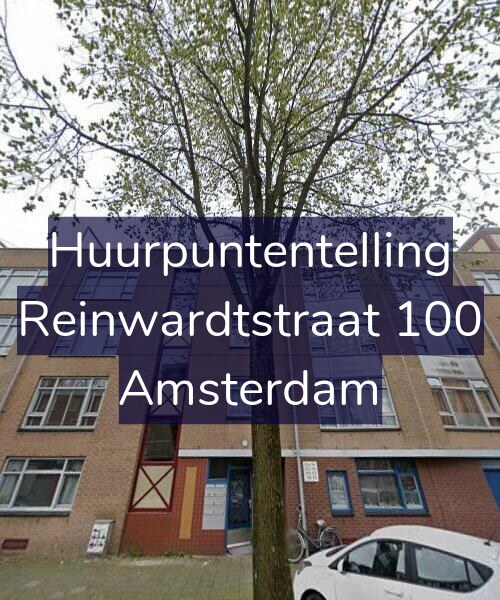 Foto gevel Huurpuntentelling voor Reinwardtstraat 100, Amsterdam