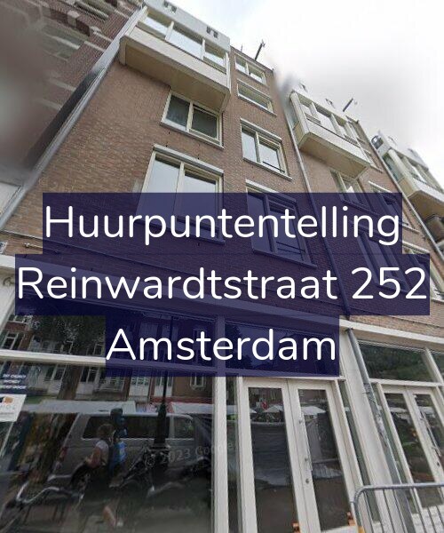 Foto gevel Huurpuntentelling voor Reinwardtstraat 252, Amsterdam