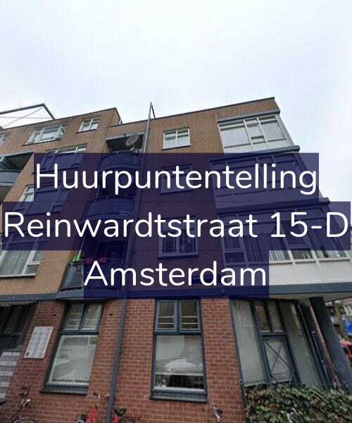Foto gevel Huurpuntentelling voor Reinwardtstraat 15-D, Amsterdam