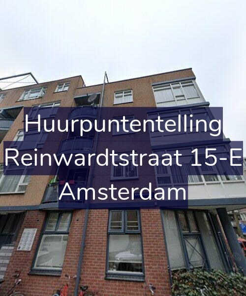 Foto gevel Huurpuntentelling voor Reinwardtstraat 15-E, Amsterdam