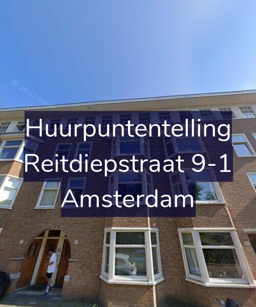 Foto gevel Huurpuntentelling voor Reitdiepstraat 9-1, Amsterdam
