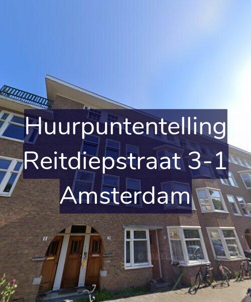 Foto gevel Huurpuntentelling voor Reitdiepstraat 3-1, Amsterdam