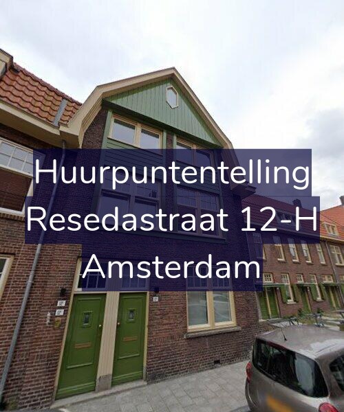 Foto gevel Huurpuntentelling voor Resedastraat 12-H, Amsterdam