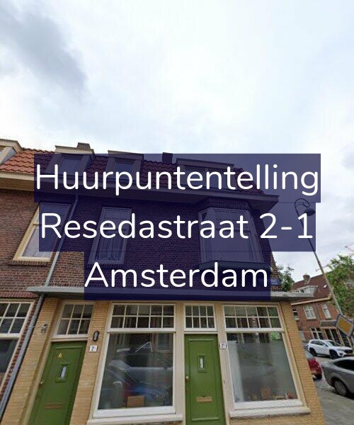 Foto gevel Huurpuntentelling voor Resedastraat 2-1, Amsterdam