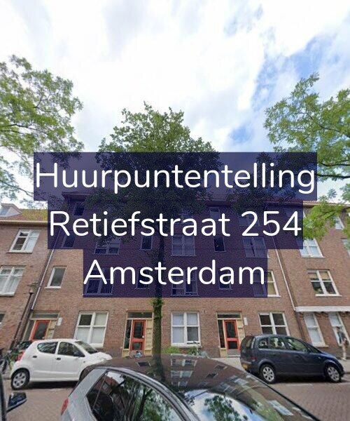 Foto gevel Huurpuntentelling voor Retiefstraat 254, Amsterdam