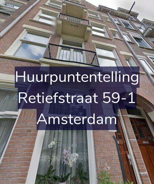 Foto gevel Huurpuntentelling voor Retiefstraat 59-1, Amsterdam