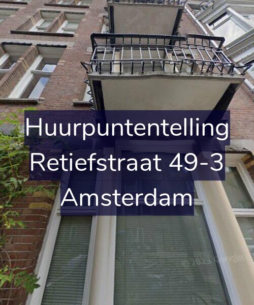 Foto gevel Huurpuntentelling voor Retiefstraat 49-3, Amsterdam
