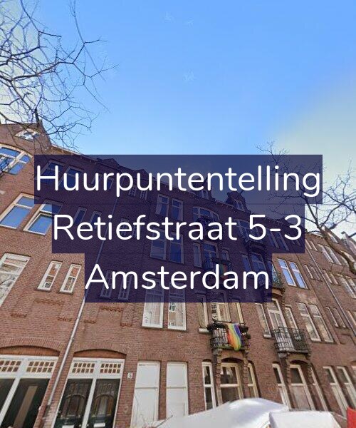 Foto gevel Huurpuntentelling voor Retiefstraat 5-3, Amsterdam