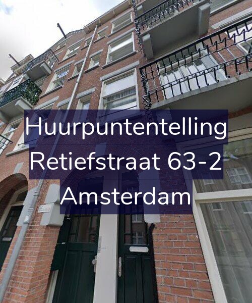 Foto gevel Huurpuntentelling voor Retiefstraat 63-2, Amsterdam