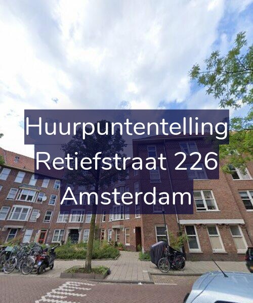 Foto gevel Huurpuntentelling voor Retiefstraat 226, Amsterdam