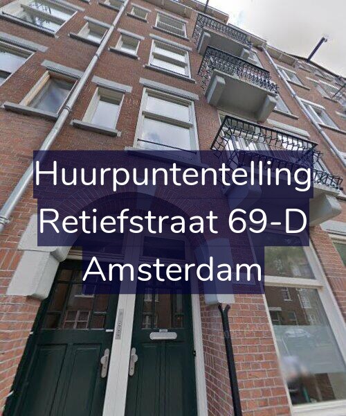 Foto gevel Huurpuntentelling voor Retiefstraat 69-D, Amsterdam