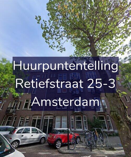 Foto gevel Huurpuntentelling voor Retiefstraat 25-3, Amsterdam