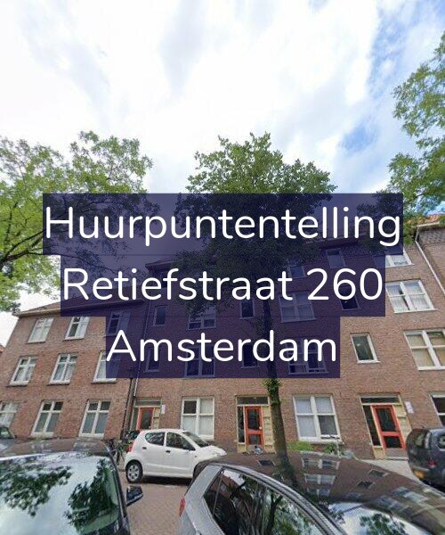 Foto gevel Huurpuntentelling voor Retiefstraat 260, Amsterdam