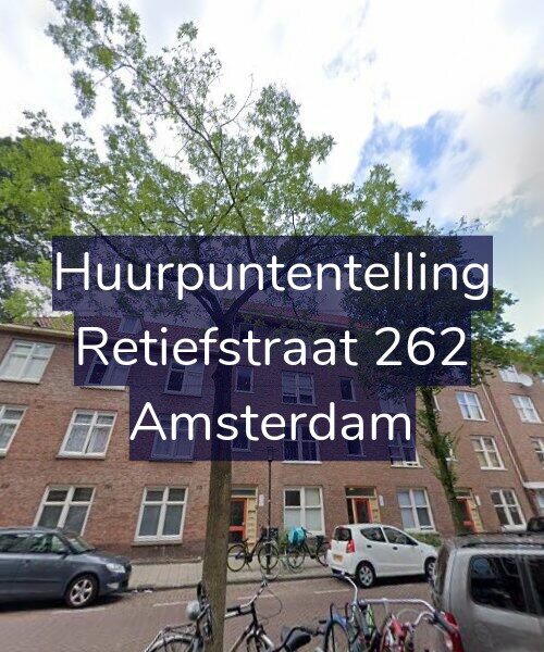 Foto gevel Huurpuntentelling voor Retiefstraat 262, Amsterdam