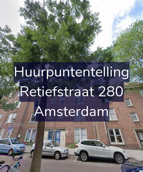Foto gevel Huurpuntentelling voor Retiefstraat 280, Amsterdam