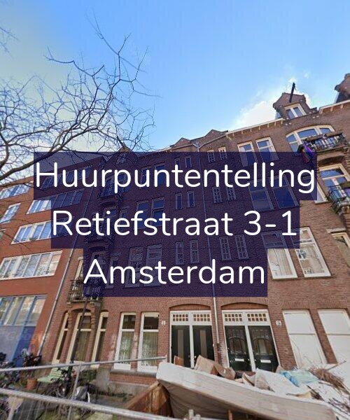 Foto gevel Huurpuntentelling voor Retiefstraat 3-1, Amsterdam