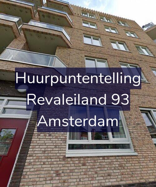 Foto gevel Huurpuntentelling voor Revaleiland 93, Amsterdam