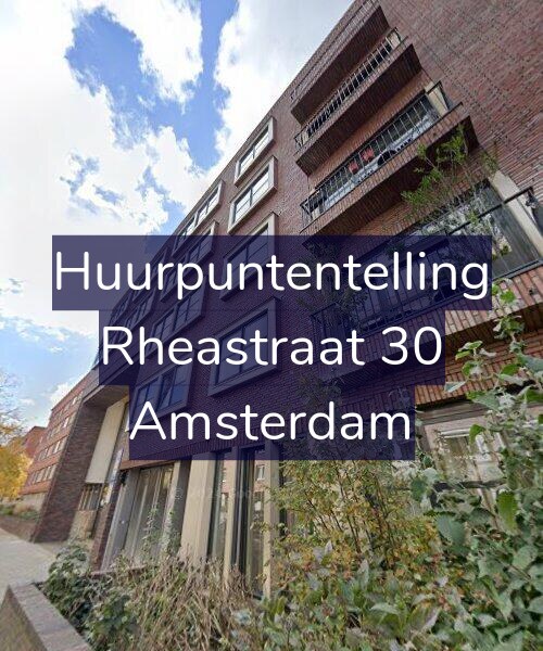 Foto gevel Huurpuntentelling voor Rheastraat 30, Amsterdam