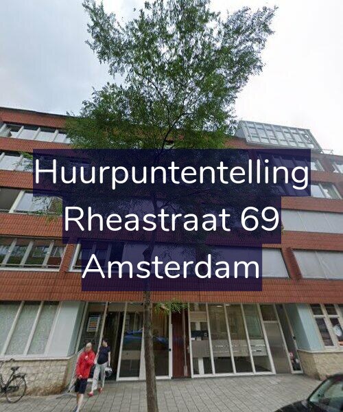 Foto gevel Huurpuntentelling voor Rheastraat 69, Amsterdam