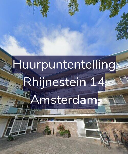 Foto gevel Huurpuntentelling voor Rhijnestein 14, Amsterdam