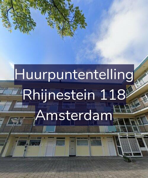Foto gevel Huurpuntentelling voor Rhijnestein 118, Amsterdam