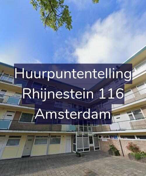 Foto gevel Huurpuntentelling voor Rhijnestein 116, Amsterdam