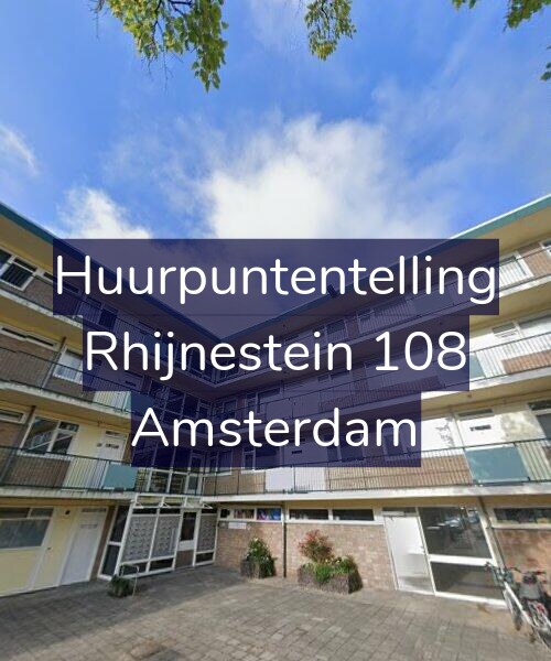 Foto gevel Huurpuntentelling voor Rhijnestein 108, Amsterdam
