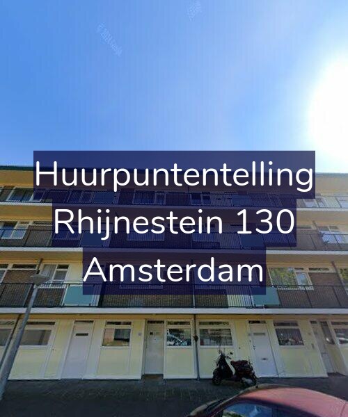 Foto gevel Huurpuntentelling voor Rhijnestein 130, Amsterdam