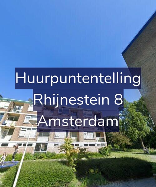 Foto gevel Huurpuntentelling voor Rhijnestein 8, Amsterdam