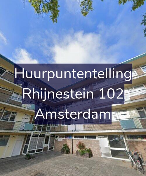 Foto gevel Huurpuntentelling voor Rhijnestein 102, Amsterdam