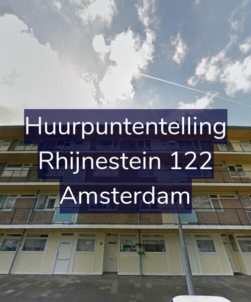 Foto gevel Huurpuntentelling voor Rhijnestein 122, Amsterdam