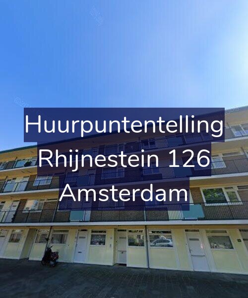 Foto gevel Huurpuntentelling voor Rhijnestein 126, Amsterdam