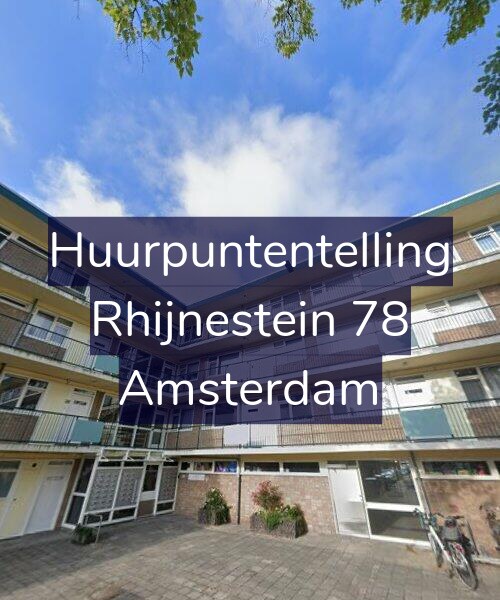 Foto gevel Huurpuntentelling voor Rhijnestein 78, Amsterdam