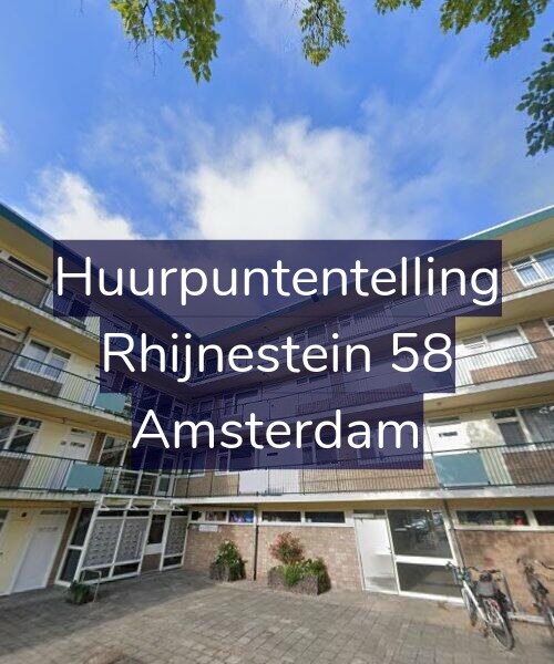 Foto gevel Huurpuntentelling voor Rhijnestein 58, Amsterdam