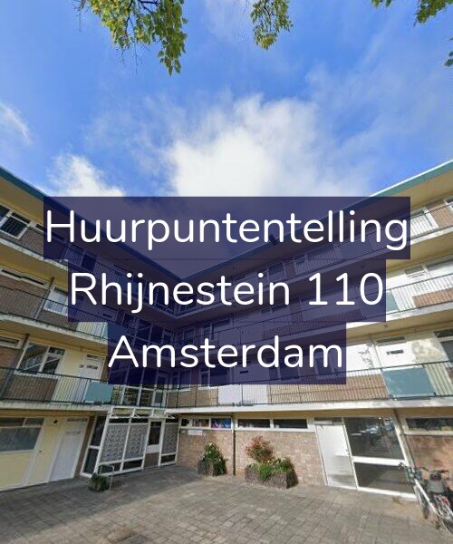 Foto gevel Huurpuntentelling voor Rhijnestein 110, Amsterdam