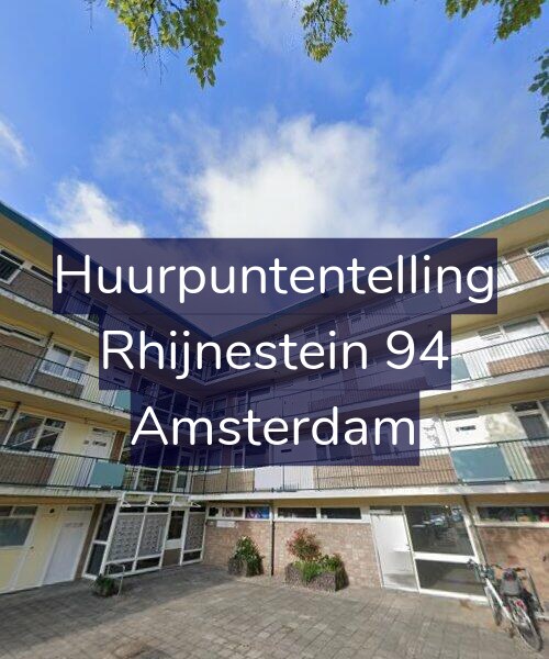 Foto gevel Huurpuntentelling voor Rhijnestein 94, Amsterdam